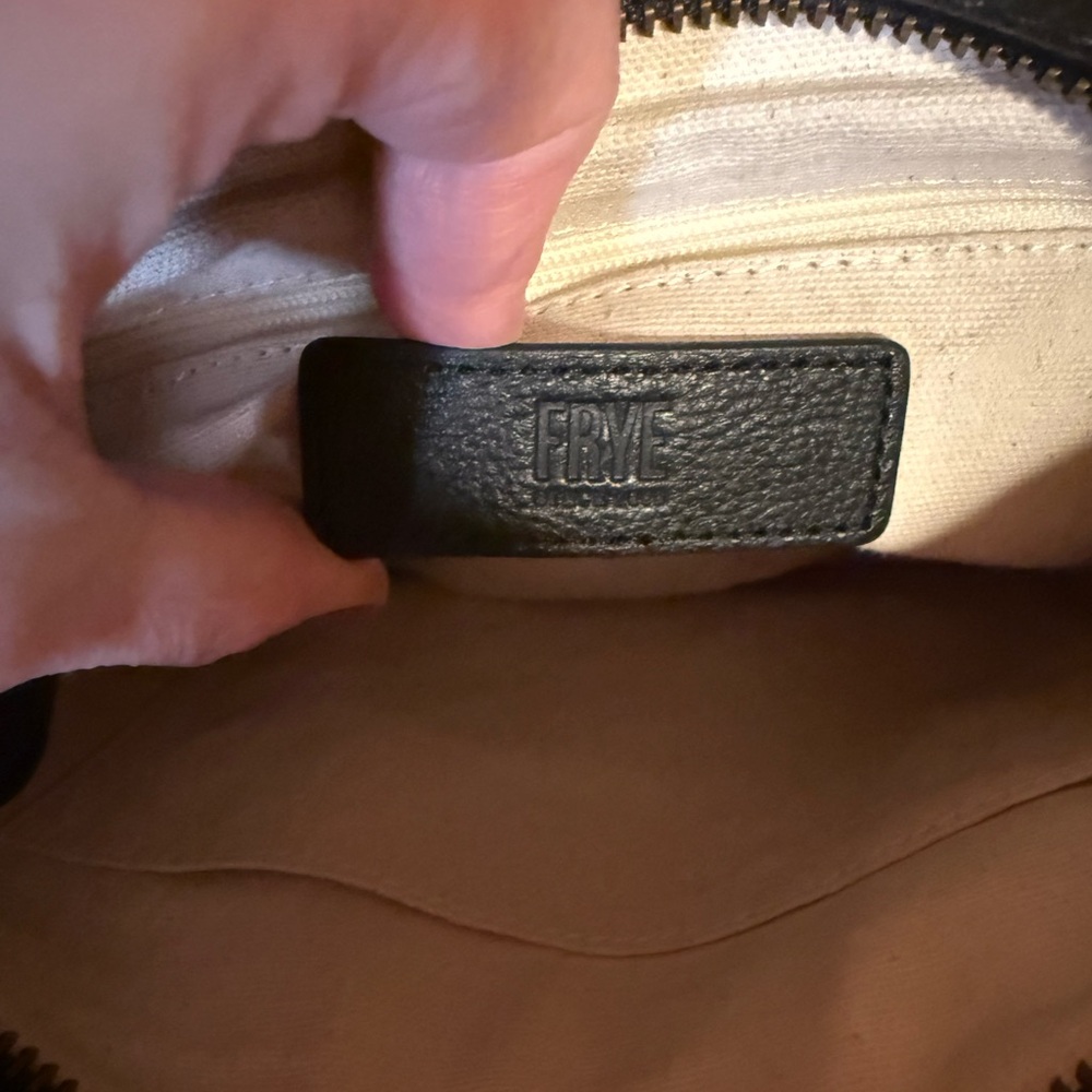Frye Black Leather Crossbody with Tassels - Picture 7 of 9